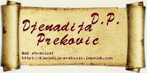 Đenadija Preković vizit kartica
